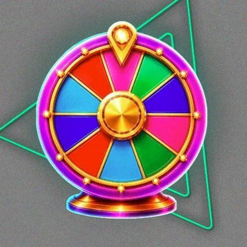 Colourful prize wheel