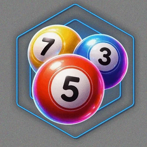 Numbered bingo balls